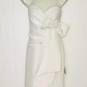 LULUS WHITE STRAPLESS DRESS NWT SIZE M